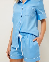 Wanderluxe Sleepwear - Hydrangea Skies Boxer Set