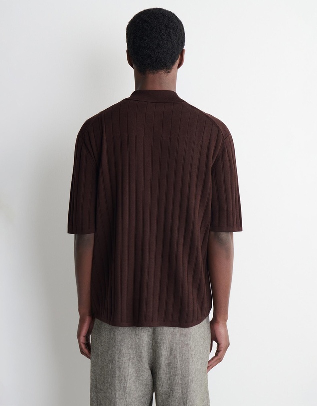 COS - Ribbed-Knit Cotton Shirt
