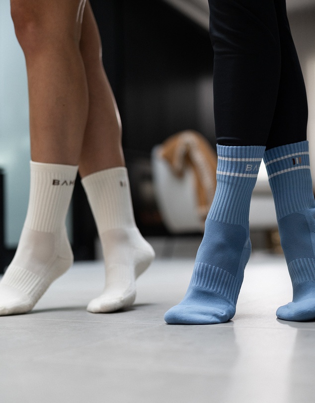 BAHE - Studio Grippy Crew Socks 2 Pack