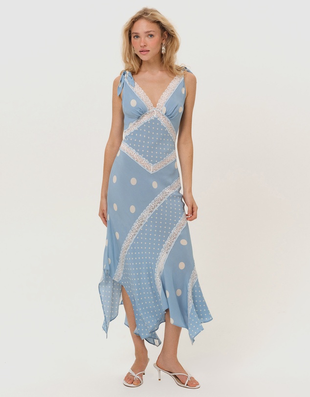 For Love & Lemons - Stormie Dot Midi Dress