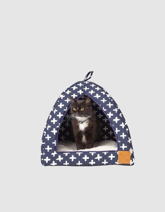 Mog & Bone - Cat Igloo - Navy Cross