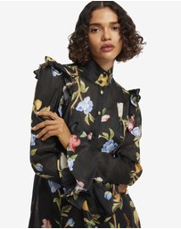 LEO LIN - Katrina Butterfly Sleeve Midi Dress