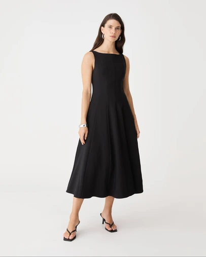 Forcast - Sally Panel Midi Dress