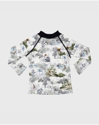Aqua Blu Kids - Woodland Long Sleeve Rash Vest - Babies
