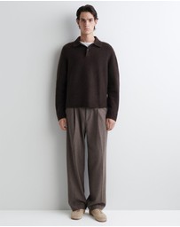 COS - Brushed-Wool Polo Shirt