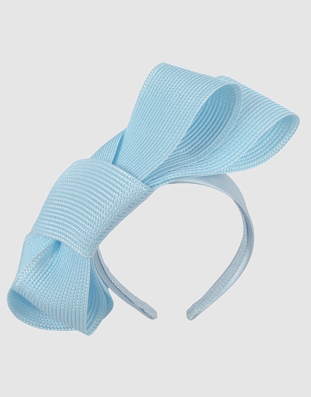 Max Alexander - Light Blue Bow Racing Fascinator