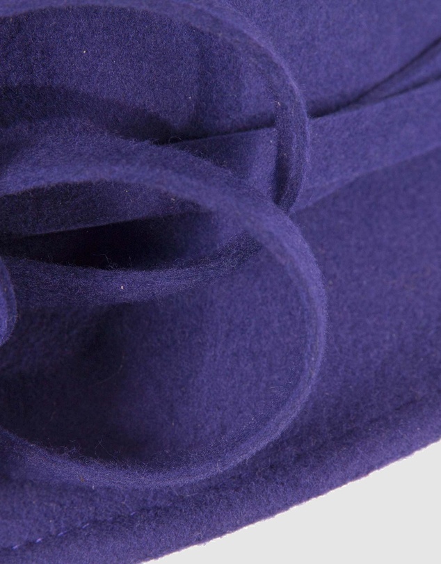 Max Alexander - Winter Felt Purple Cloche Hat