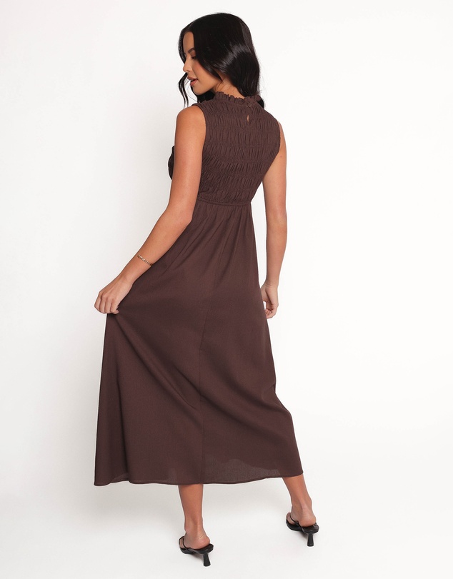 Petal & Pup - Lanna Maxi Dress - Chocolate