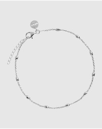 Najo - Cassiopeia Silver Anklet  (23cm+ext)