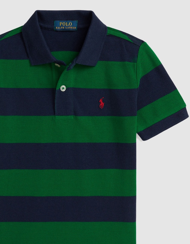 Polo Ralph Lauren - Striped Cotton Mesh Polo Shirt - Kids