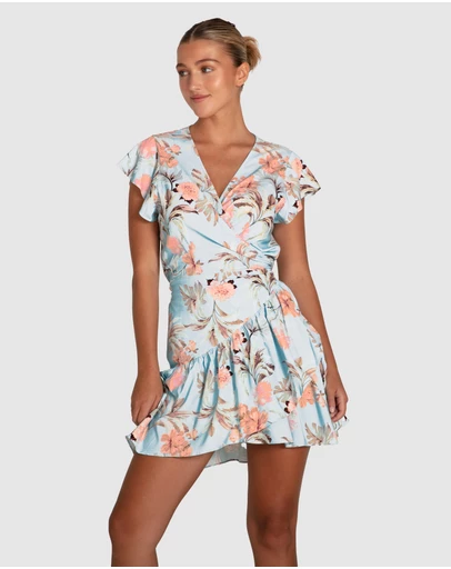 Belle & Bloom - Love Shack Mini Wrap Dress