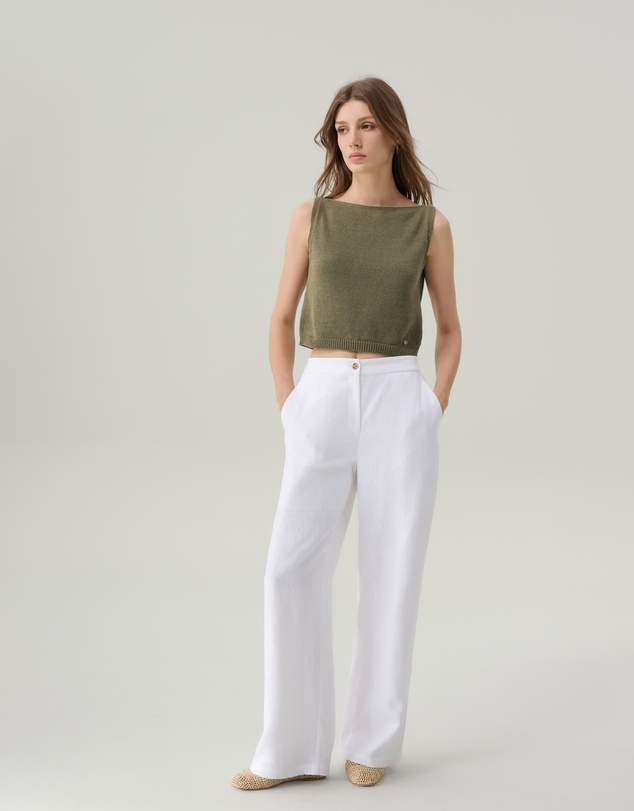 IDA+S - Winslie White Linen Pants