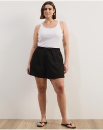 Atmos&Here Curvy - Ginny Cotton Twill Shorts