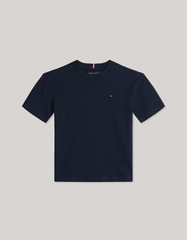Tommy Hilfiger - Flag Embroidery Crew Neck T-Shirt - Teens