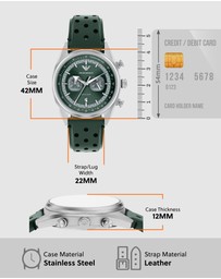 Emporio Armani - Green Chronograph Watch