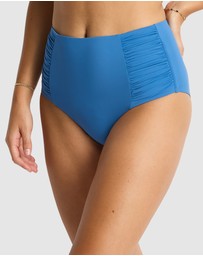 Sea Level Australia - Essentials Edit High Waist Gathered Side Pant