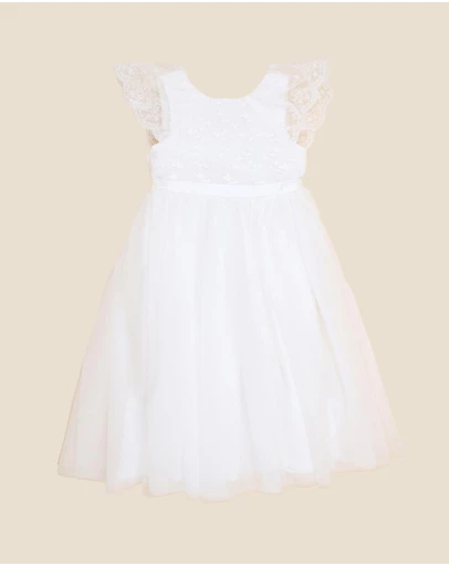 Bebe by Minihaha - Lace and Tulle Ankle Length Dress - Kids