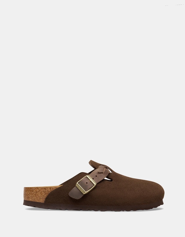 Birkenstock - Boston Braided Suede Leather Narrow - Unisex ICONIC EXCLUSIVE