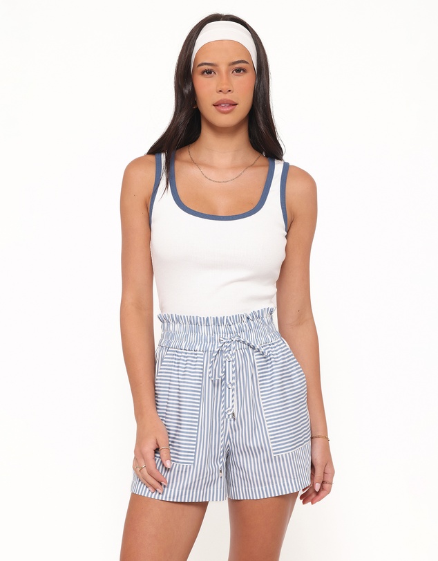 Petal & Pup - Jackson Boxer Short - Blue Stripe