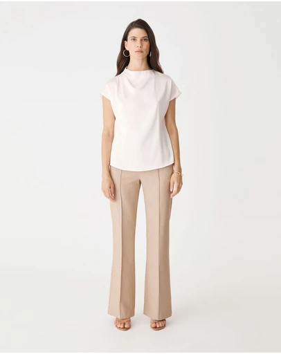 Forcast - Zafina Pleated Draped Top