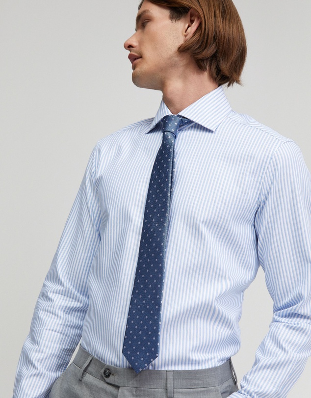 Oxford - Trafalgar Cotton Striped Shirt
