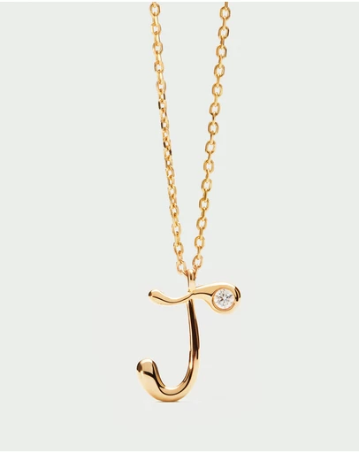 PDPAOLA - Initial 2026 J Pendant Necklace