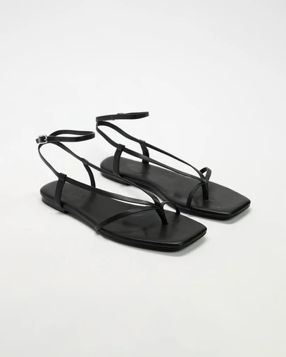 AERE - Positano Strappy Leather Sandals - Women's