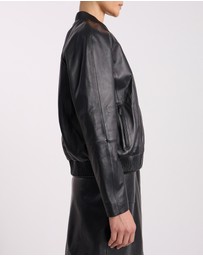 David Lawrence - Ellen Leather Bomber Jacket