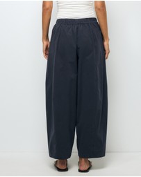 AERE - Cotton Barrel Leg Pants