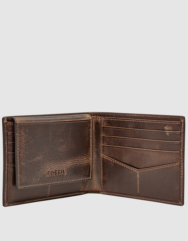 Fossil - Derrick Dark Brown Bifold Wallet