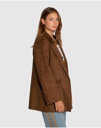 Belle & Bloom - Charmer Faux Suede Blazer
