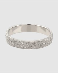 Kuzzoi - ICONIC EXCLUSIVE - Ring Male Band Structured 925 Sterling Silver
