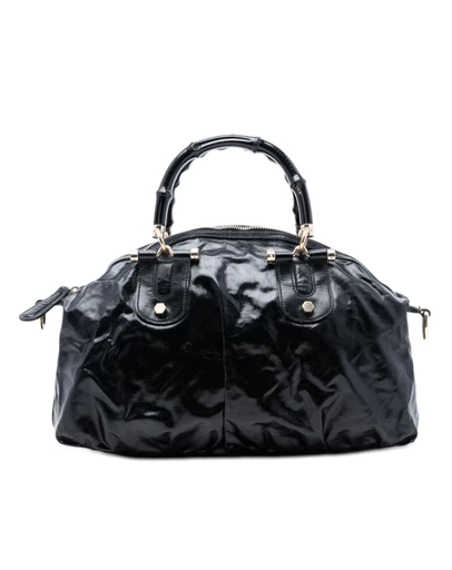 Pre-Loved by Azura Reborn - Pre-Loved Coated Canvas Bamboo Dialux Pop Satchel