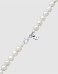 Kuzzoi - ICONIC EXCLUSIVE - Necklace Male Shell Pearl White 925 Sterling Silver