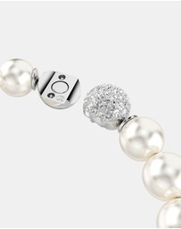 Swarovski - Matrix Bracelet, Crystal Pearl, White, Rhodium Plated