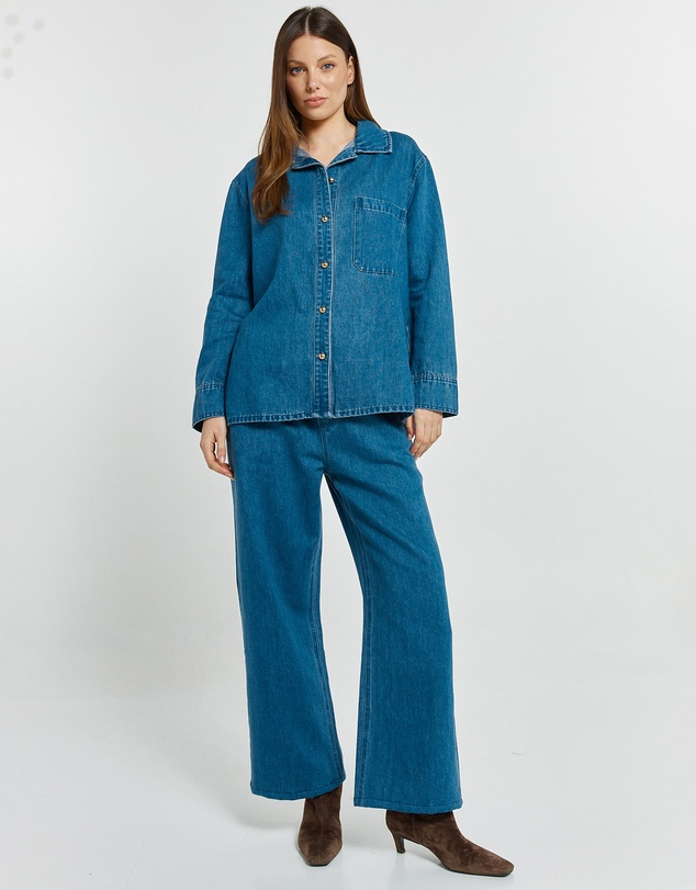 Betty Basics - Vespa Denim Shirt