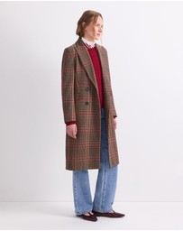 Sportscraft - Gia Double Breasted Check Coat