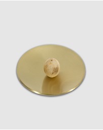 MAHO Sensory - Hoseki Mari - Yellow Jade crystal Incense burner