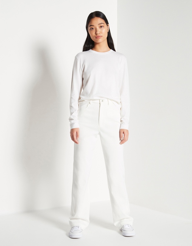 JH Lounge - JHL LS Luxe T (Luxe Cotton Cashmere) Snow
