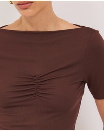 Calli - Astor Gathered SS Top