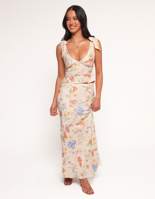 Petal & Pup - Kedra Tie Shoulder Top - Floral