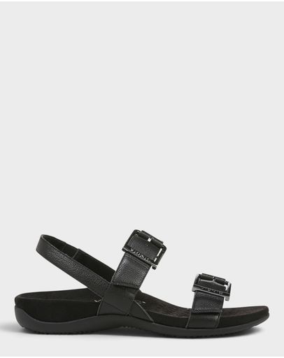 Black Tumbled Leather