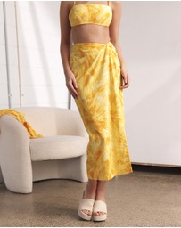 Dazie - Sunset Boulevard Twist Midi Skirt