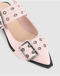 Verali - Clea Slingback Buckle Flats