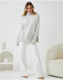 Esther & Co - Chesterfield Jumper - Grey