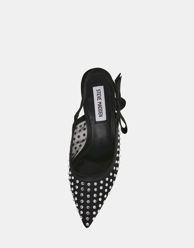Steve Madden - Bri Black Lace Heels
