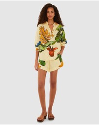 Farm Rio - Banana Grapes Yellow Shirt