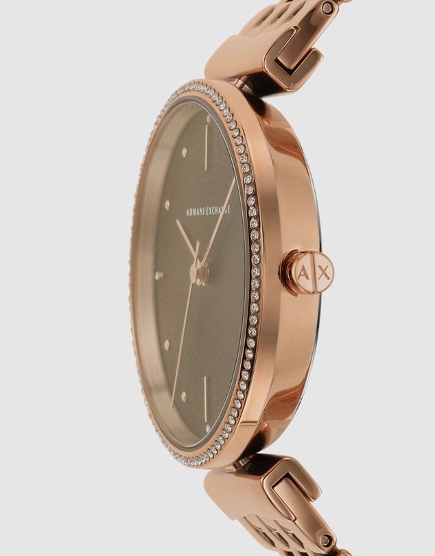 Armani Exchange - Rose Gold-Tone Analogue Watch