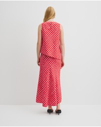 Country Road - Print Asymmetric Tank
