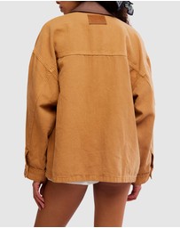 Free People - Lemon Denim Jacket
